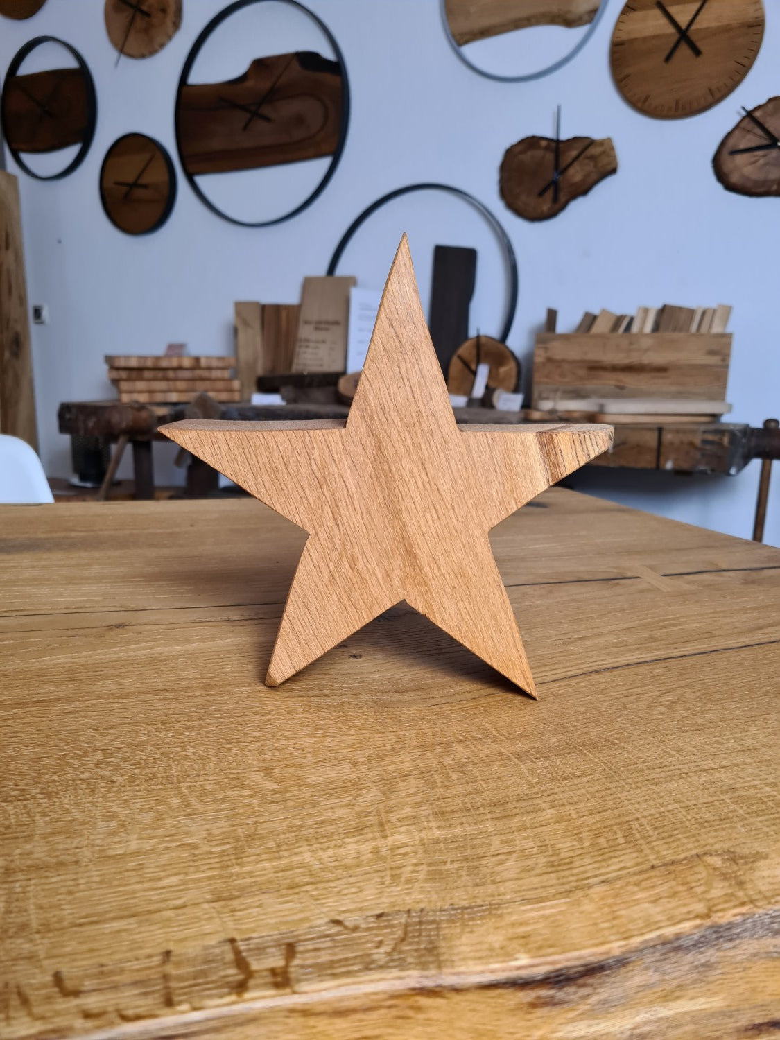 Stern aus Holz | Eiche geölt