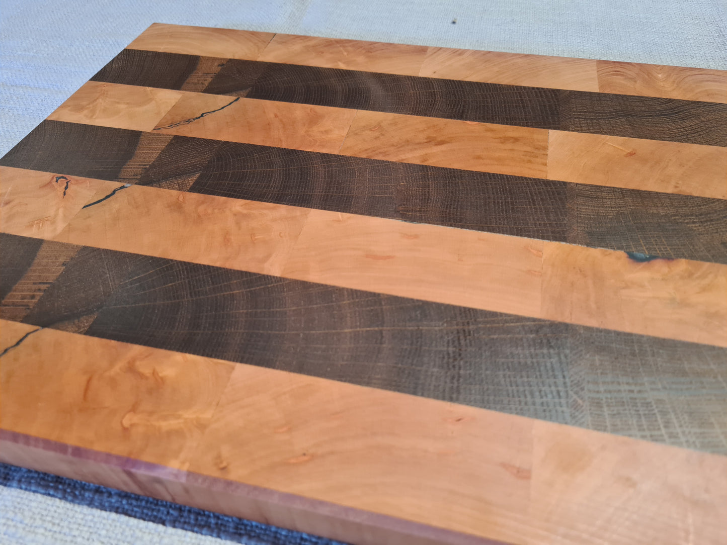 Schneid & Servierbrett - Birne & Nussbaum verleimt Massiv