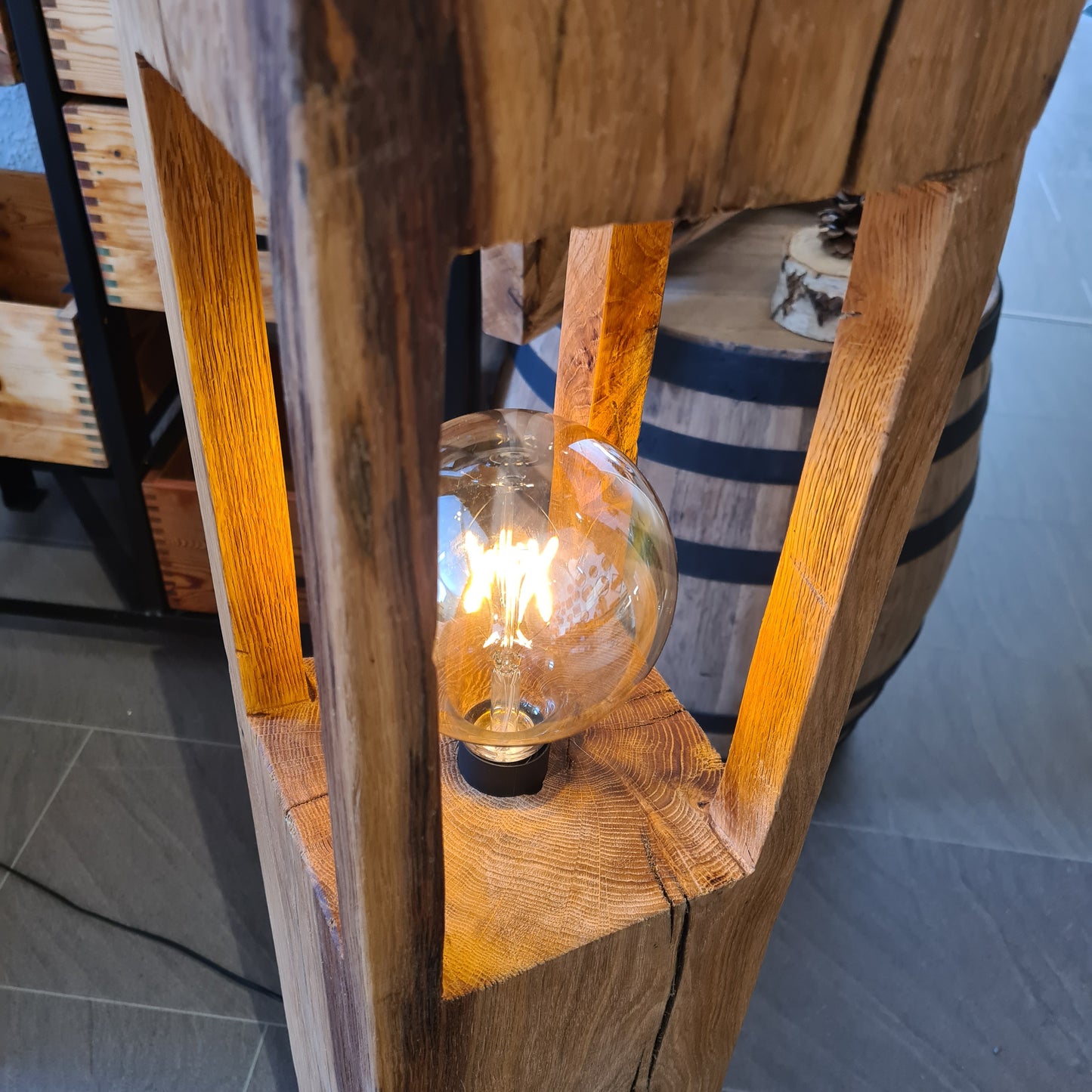 Stehlampe/ Lampe - Eiche massiv in versch. Größen