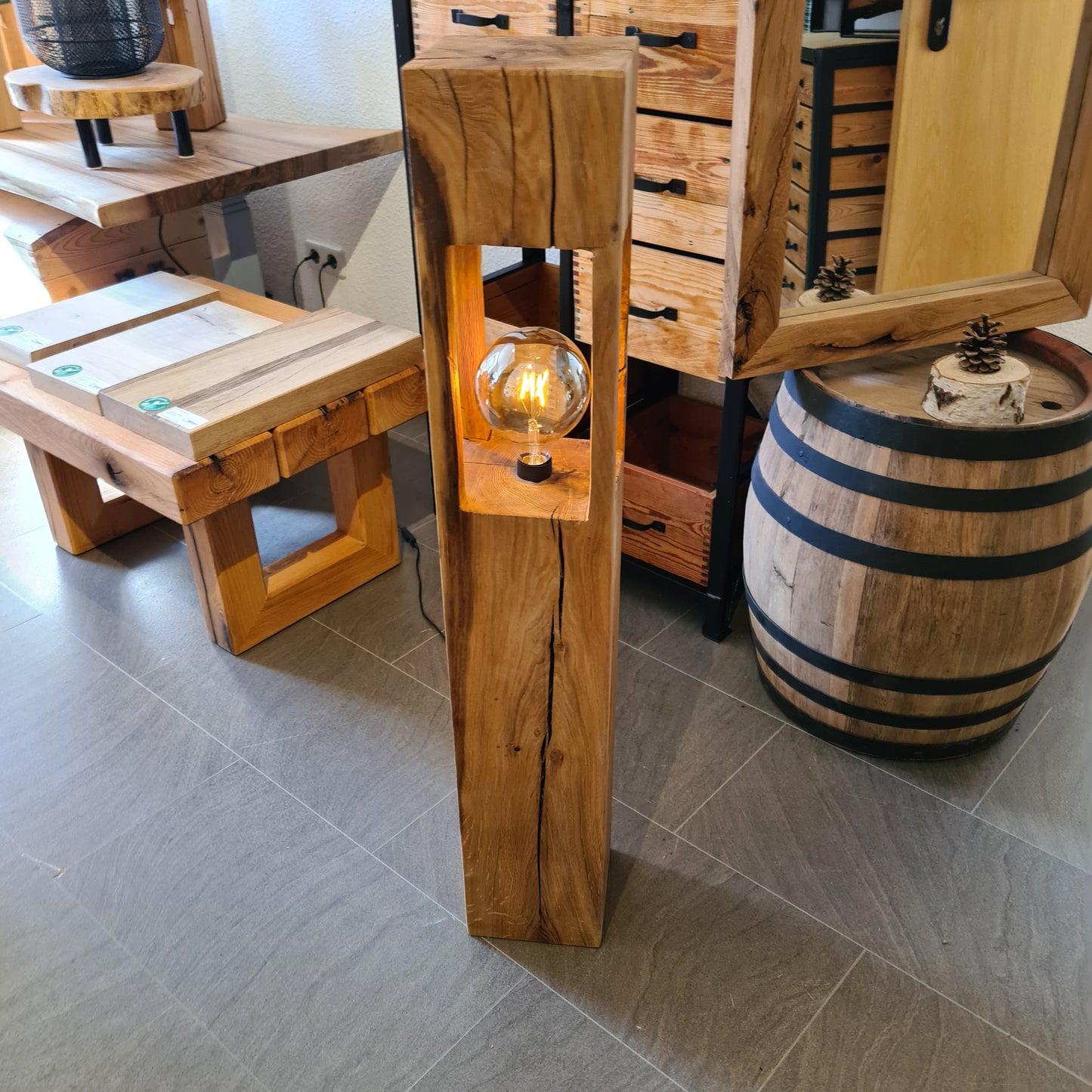 Stehlampe/ Lampe - Eiche massiv in versch. Größen