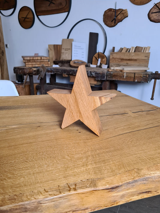 Stern aus Holz | Eiche geölt