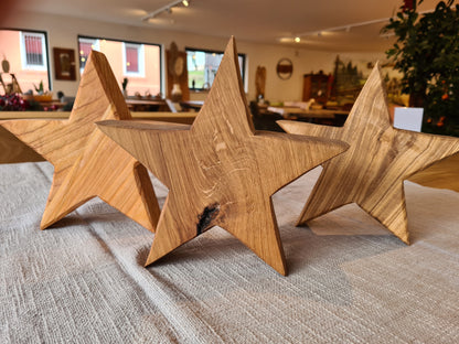 Stern aus Holz | Eiche/Esche oder Lärche geölt - Dekoration