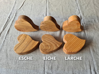 Herz aus Holz Esche/Eiche oder Lärche