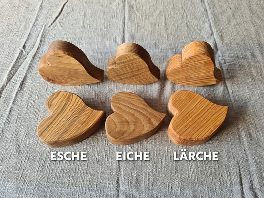 Herz aus Holz Esche/Eiche oder Lärche