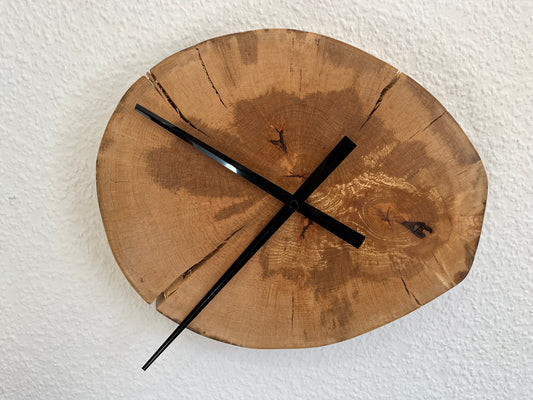 45 Wanduhr | Baumscheibe | Buche